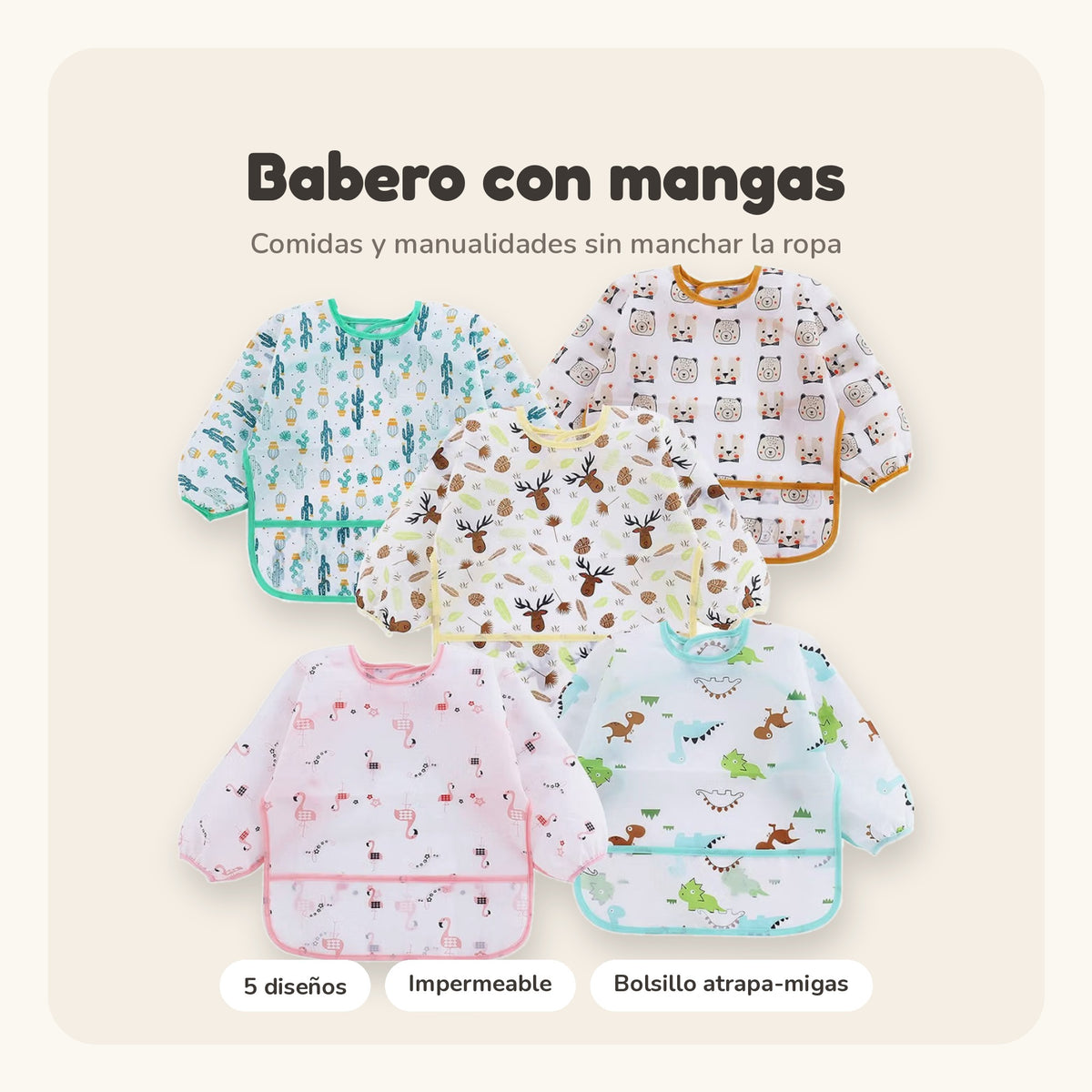 Babero Impermeable con Mangas
