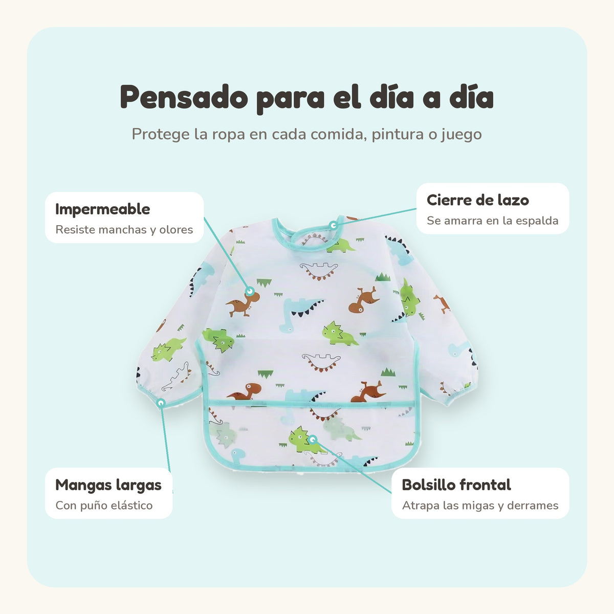 Babero Impermeable con Mangas