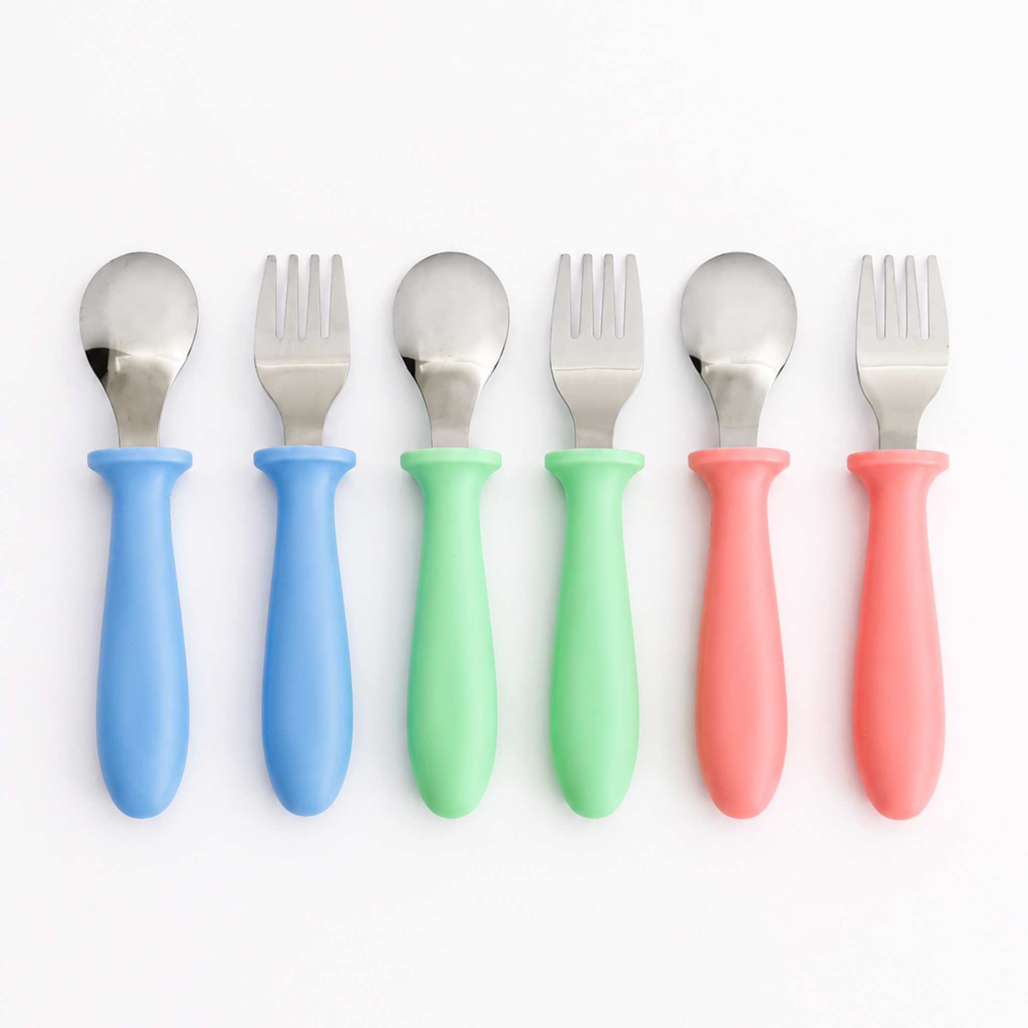 Set de cubiertos infantiles de acero inoxidable 2 piezas