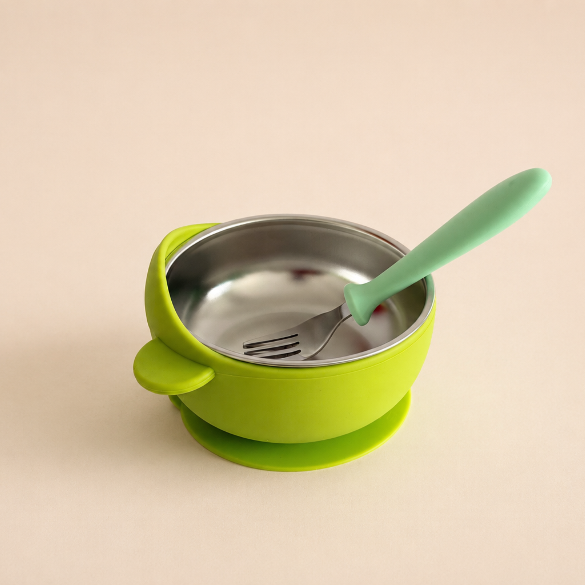 Set de cubiertos infantiles de acero inoxidable 2 piezas