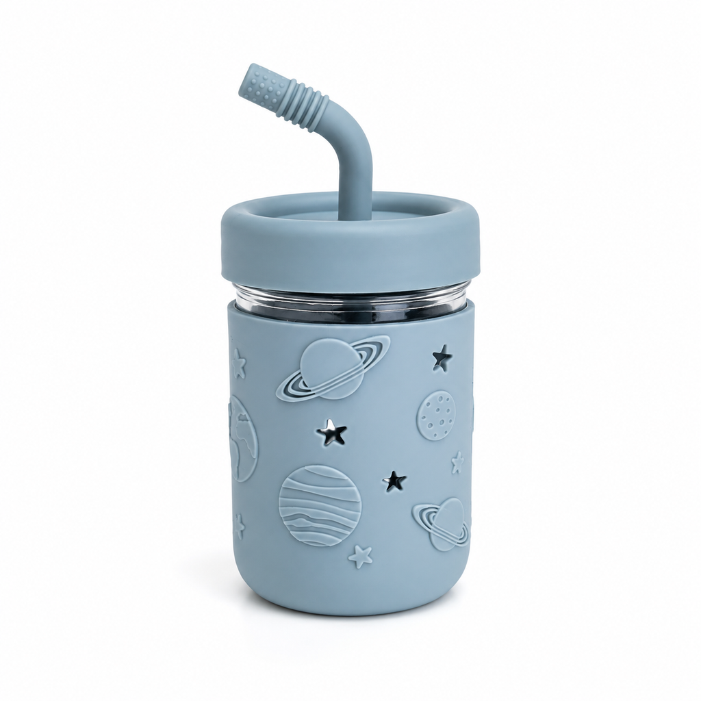 Vaso de vidrio para niños pequeños